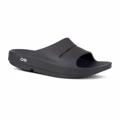 Oofos Men’s OOahh Slide Sandal – Black -Casual sneakers Sales OO M SANDALS 1100BLKM4W6 2
