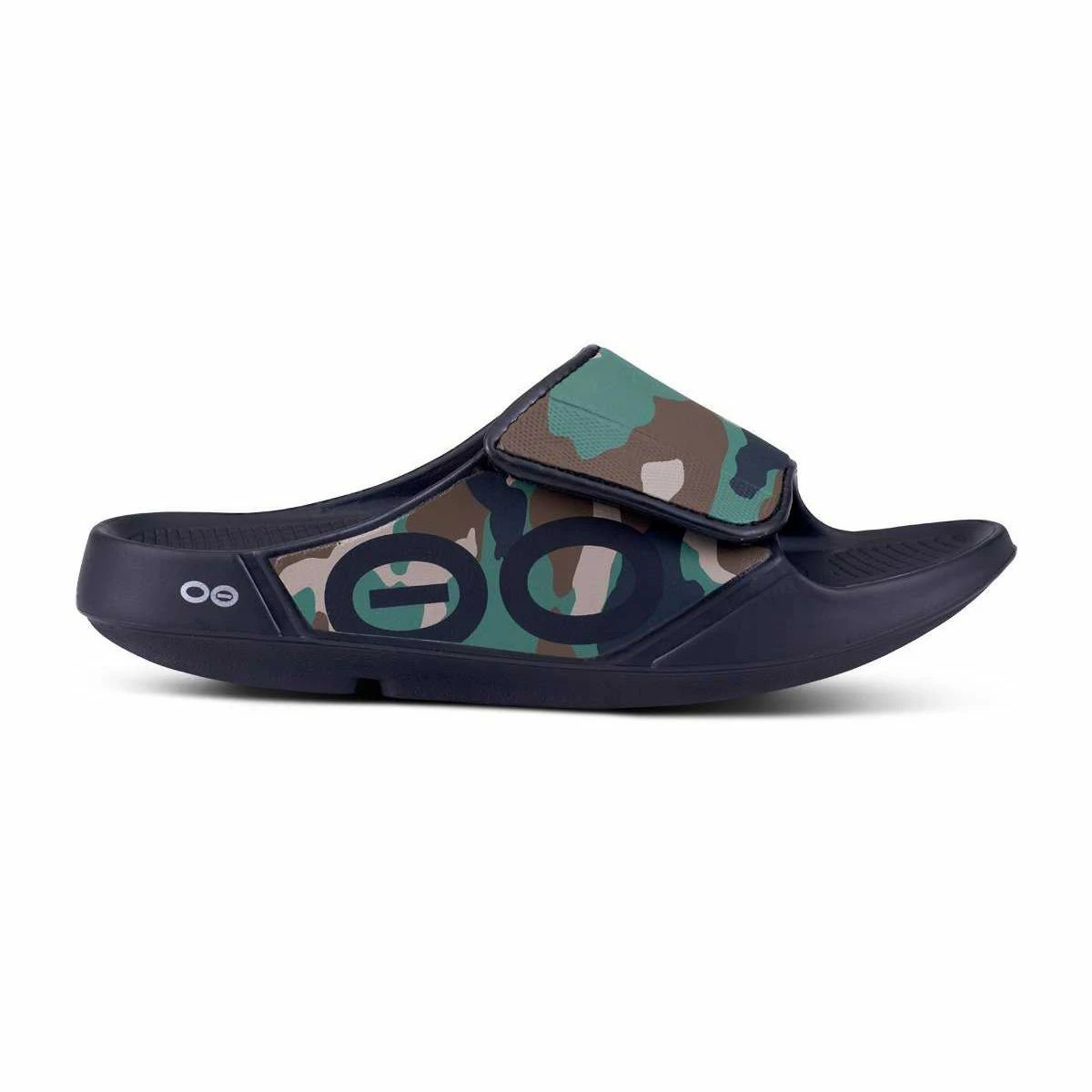 Oofos Men’s OOahh Sport Flex Sandal- Woodland Camo 4 Oofos Men’s OOahh Sport Flex Sandal- Woodland Camo - Image 2