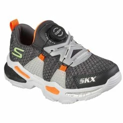 Skechers Twist-Fit Skech-Bots – Skytrek – CHARCOALORANGE