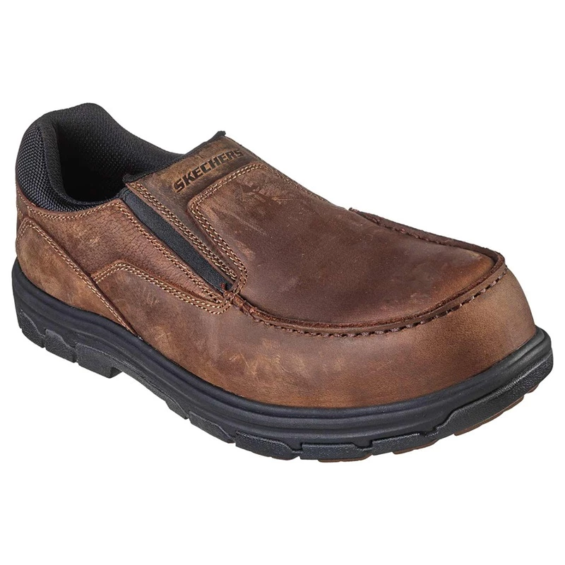 Skechers Work Vicksburk – Rubustle Comp Toe – BROWN 3 Skechers Work Vicksburk – Rubustle Comp Toe – BROWN