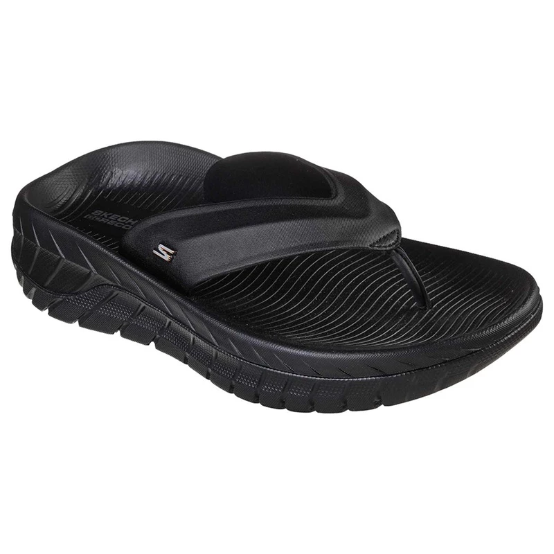 Skechers GO Recover Sandal – BLACK 3 Skechers GO Recover Sandal – BLACK