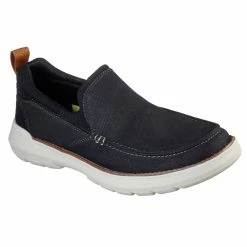 Skechers Relaxed Fit: Doveno β Hangout β BLACK