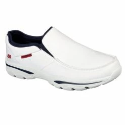 Skechers Relaxed Fit: Creston β Moseco β WHITE / NAVY
